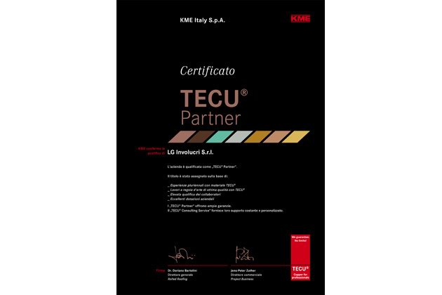 Certificato installatore TECU Partner
